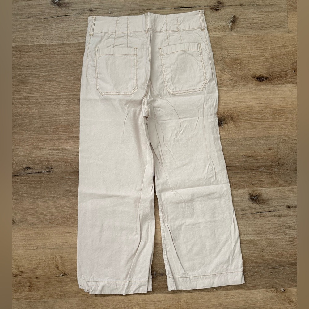 The Collette Crop Wide Leg Pants: Contrast Stitch Edition - Picture 8 of 9